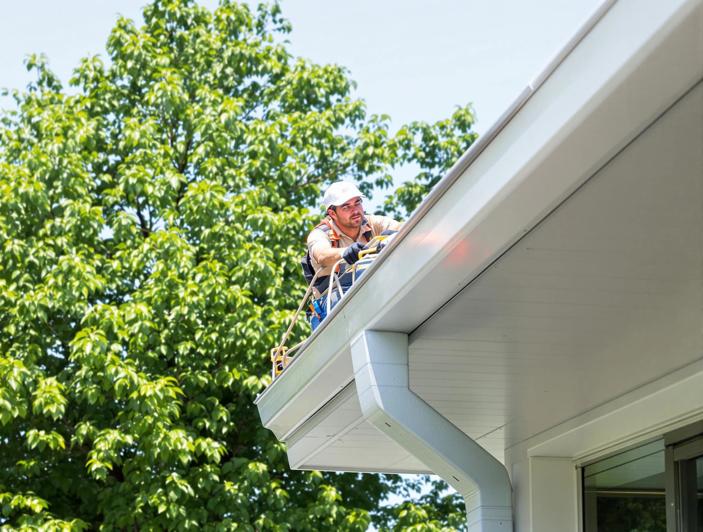 Elyria Roofing Company expert examining roof shingles in Elyria, OH